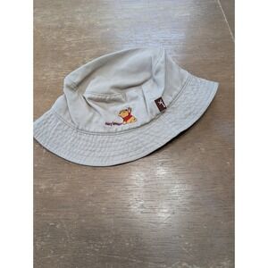 Disney Winnie the Pooh Bucket‎ Hat Kids Khaki Cotton Sun Hat